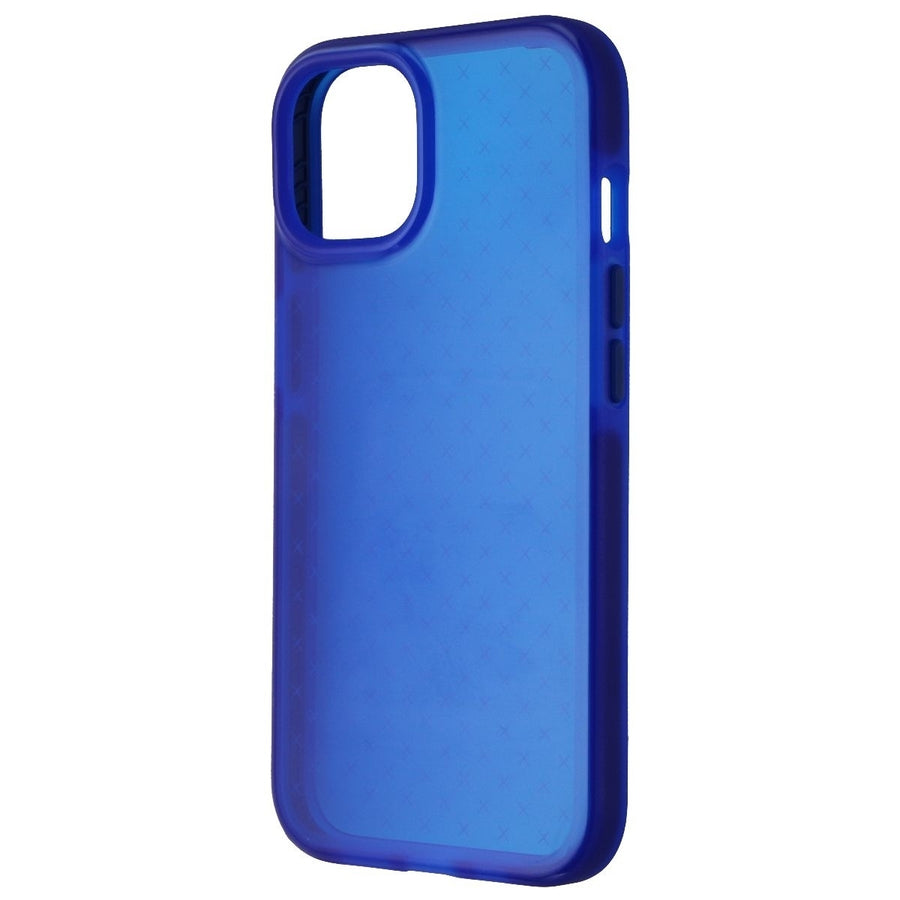 Tech21 Evo Check Series Flexible Gel Case for Apple iPhone 14 - Blue Image 1
