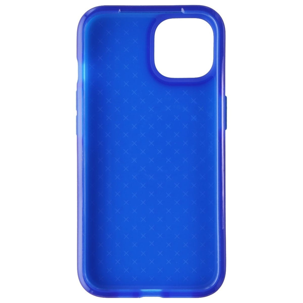 Tech21 Evo Check Series Flexible Gel Case for Apple iPhone 14 - Blue Image 2