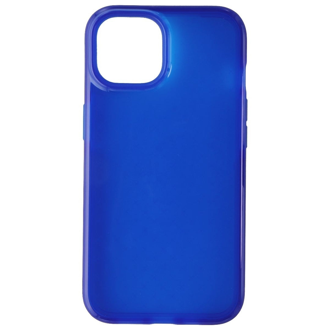 Tech21 Evo Check Series Flexible Gel Case for Apple iPhone 14 - Blue Image 3