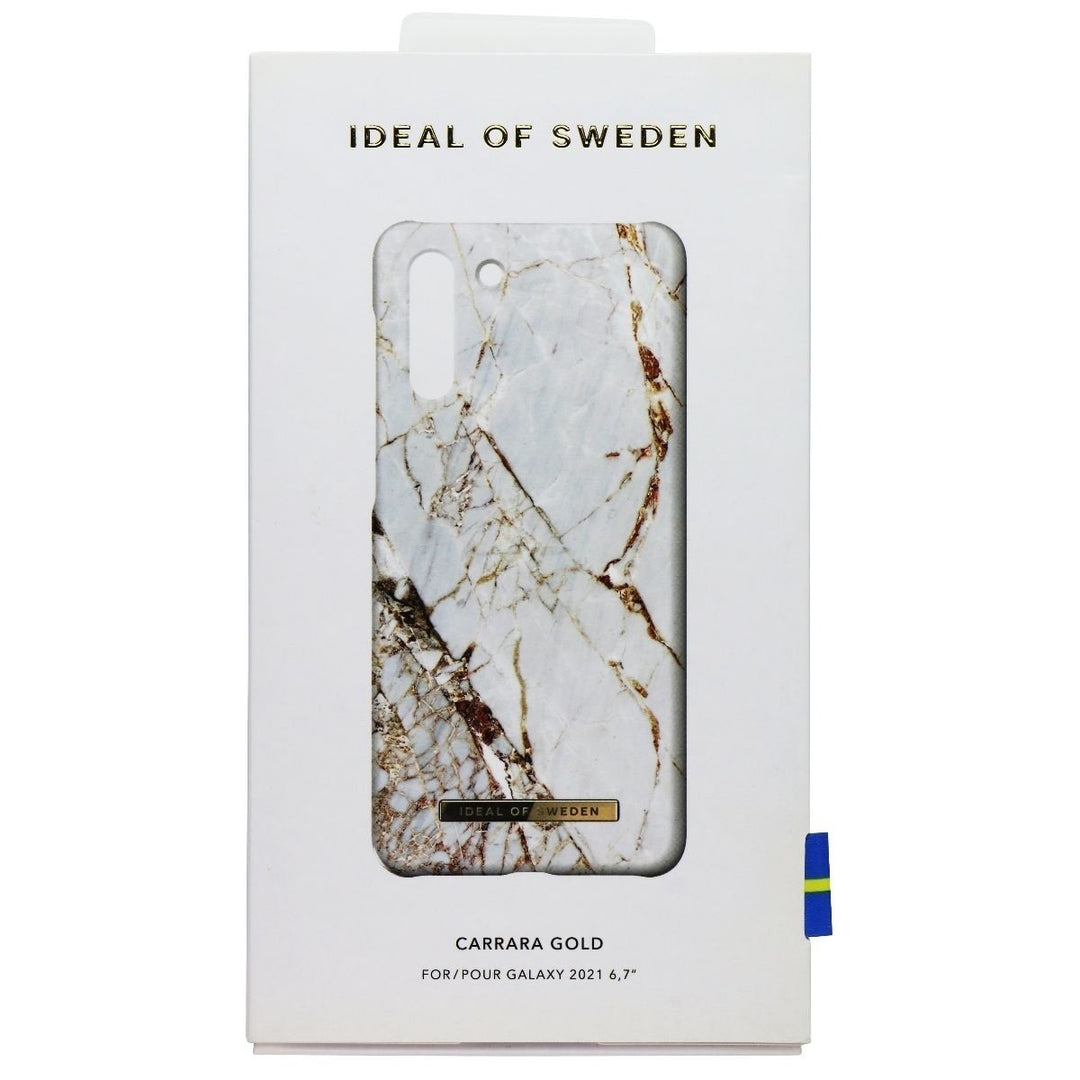 iDeal of Sweden Printed Case for Samsung Galaxy S21 Plus - Carrara Gold Image 1