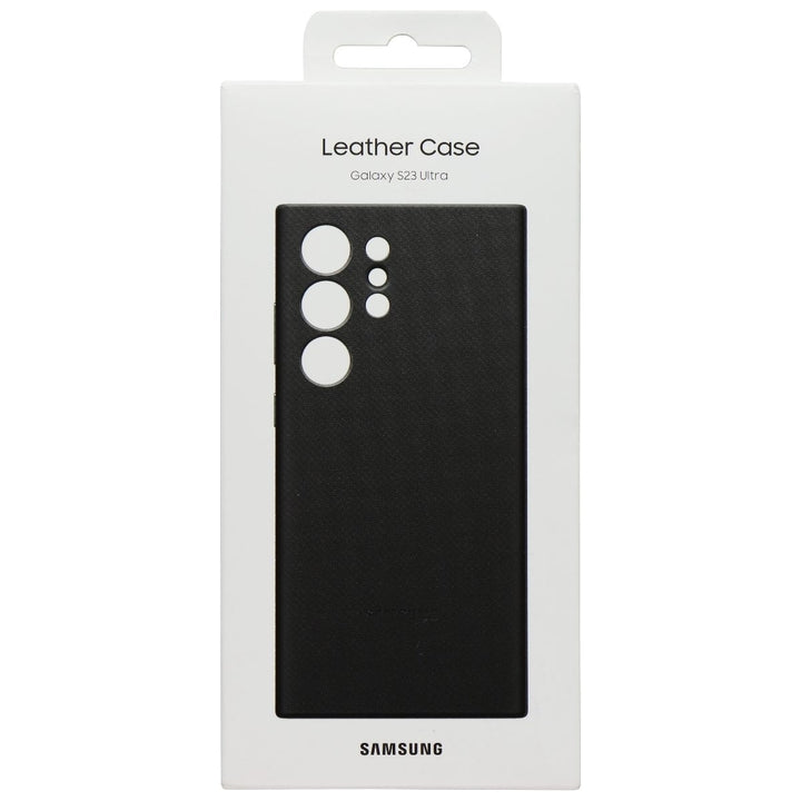 Samsung Leather Case for Samsung Galaxy S23 Ultra - Black (EF-VS918LBE) Image 4