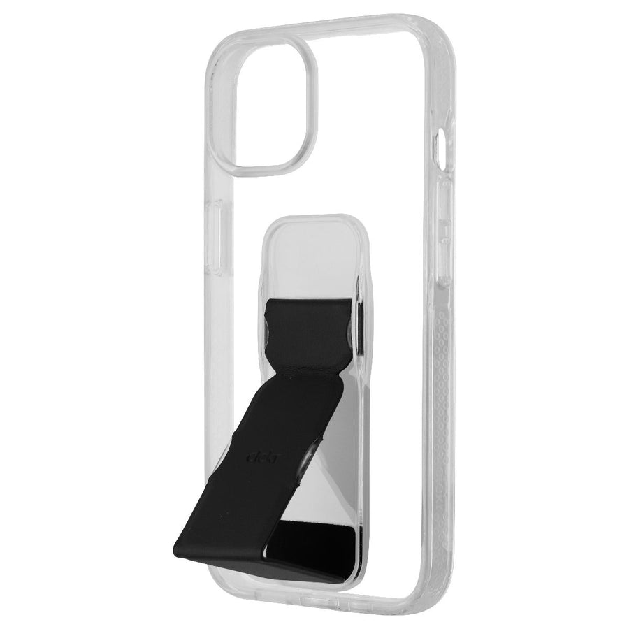 CLCKR Stand and Grip Series Hard Case for Apple iPhone 14 - Clear/Black Image 1