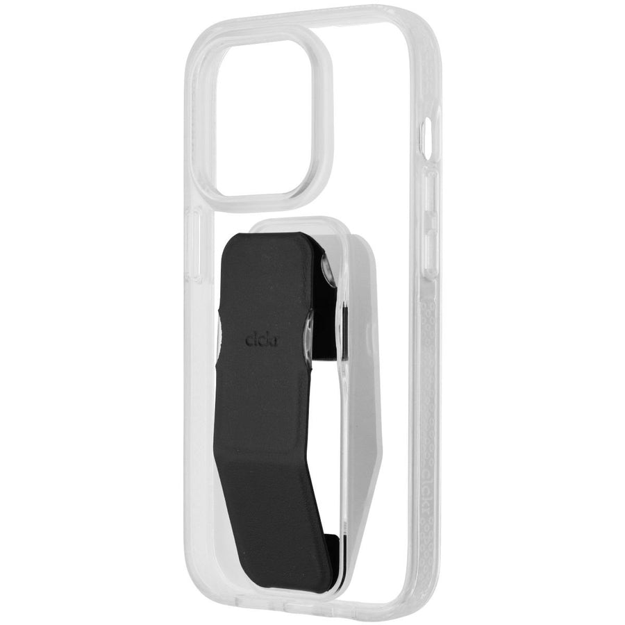 CLCKR Stand and Grip Case for Apple iPhone 13 Pro Smartphone - Clear/Black Image 1