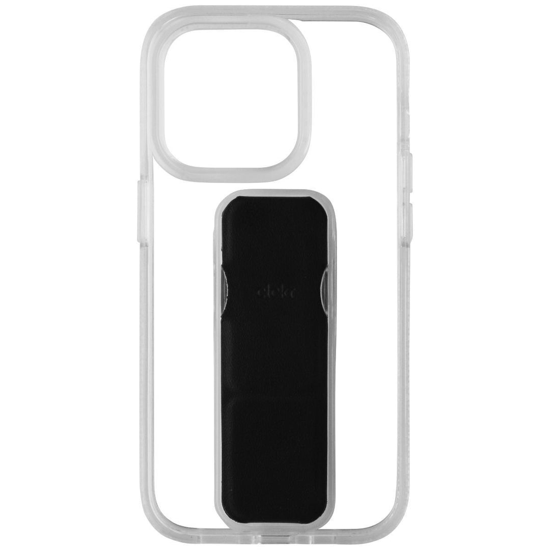 CLCKR Stand and Grip Case for Apple iPhone 13 Pro Smartphone - Clear/Black Image 2