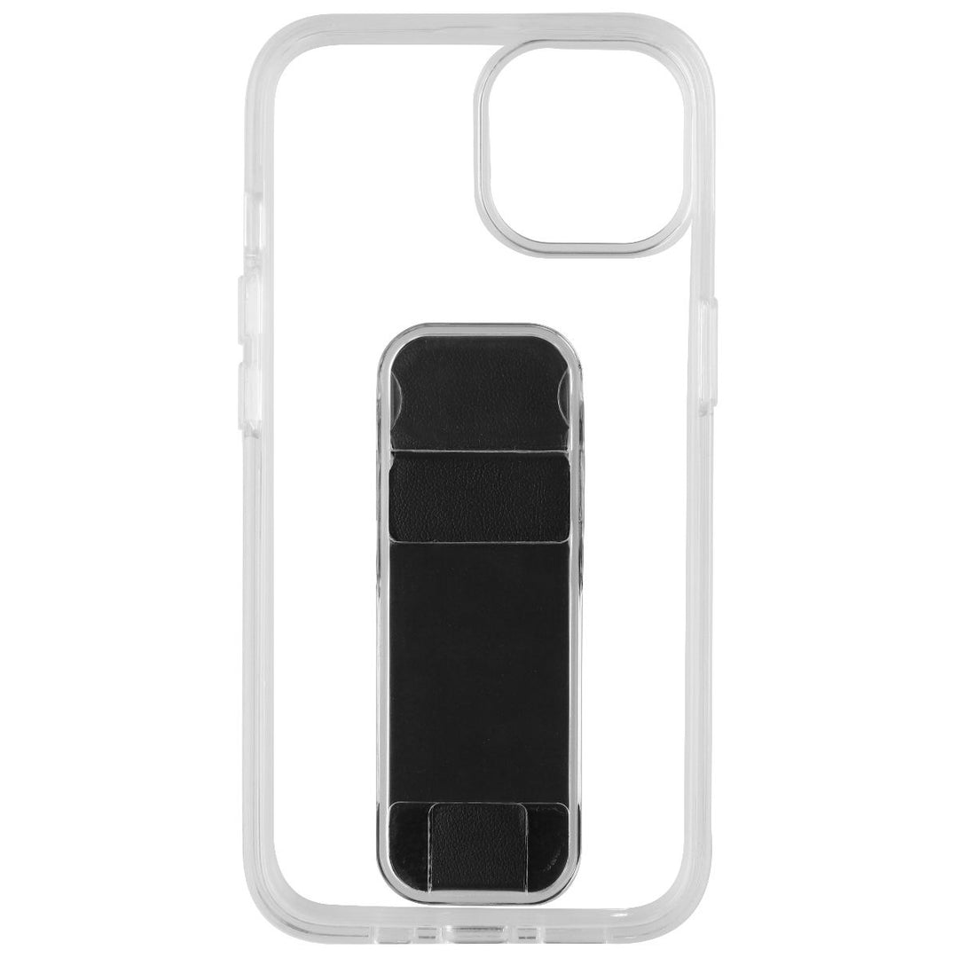 CLCKR Stand and Grip Series Hard Case for Apple iPhone 14 - Clear/Black Image 2