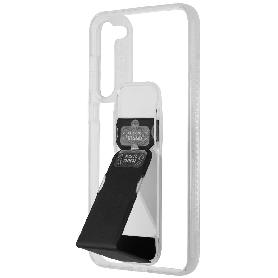 CLCKR Stand and Grip Series Case Samsung Galaxy S23 Plus - Clear/Black Image 1