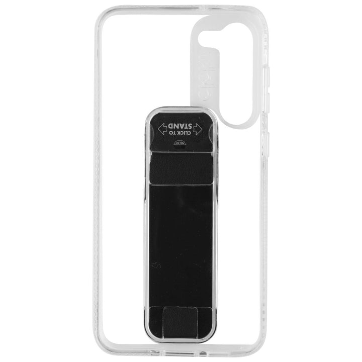 CLCKR Stand and Grip Series Case Samsung Galaxy S23 Plus - Clear/Black Image 2