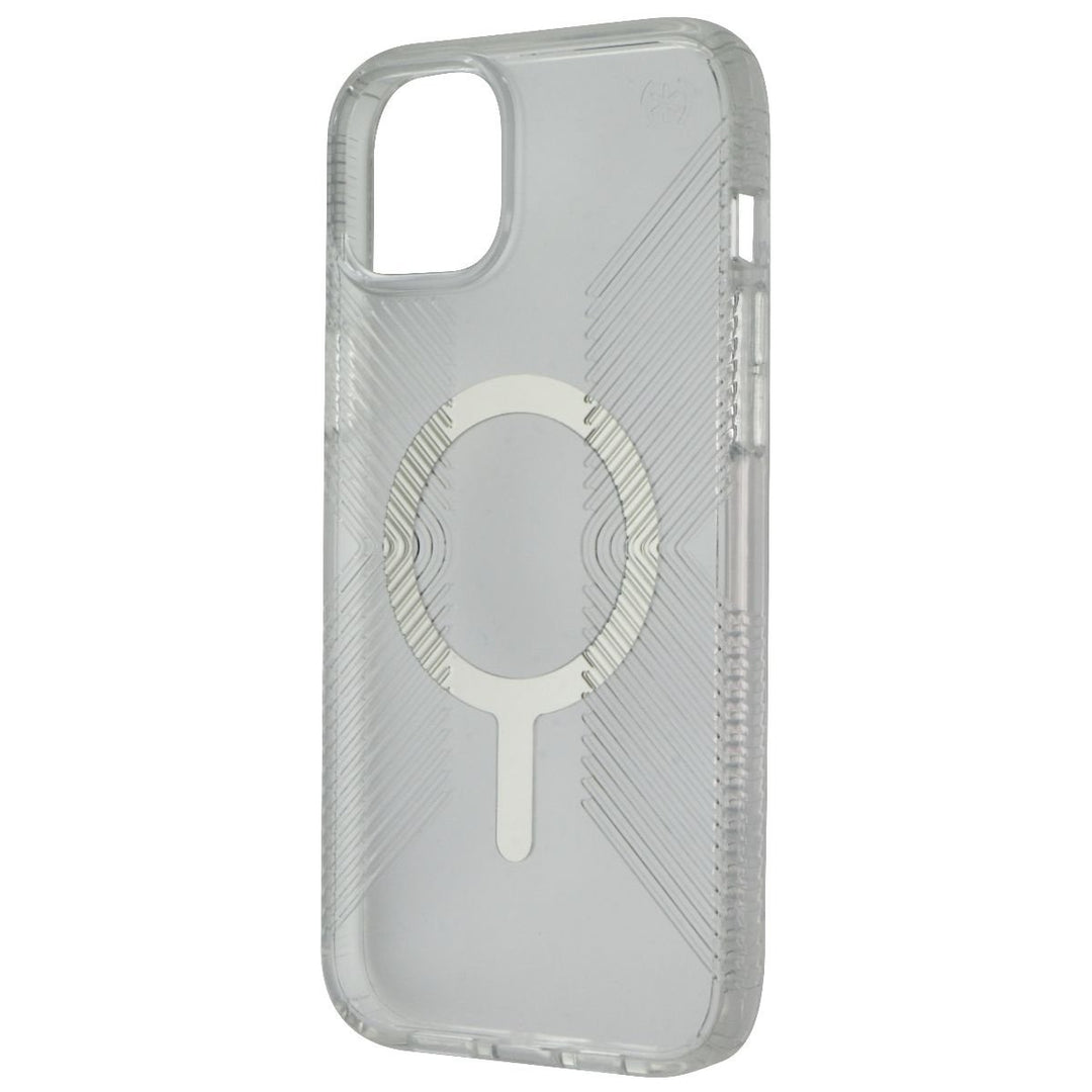 Speck Perfect Clear Grip Case for MagSafe for iPhone 14 Plus - Clear/Silver Image 1