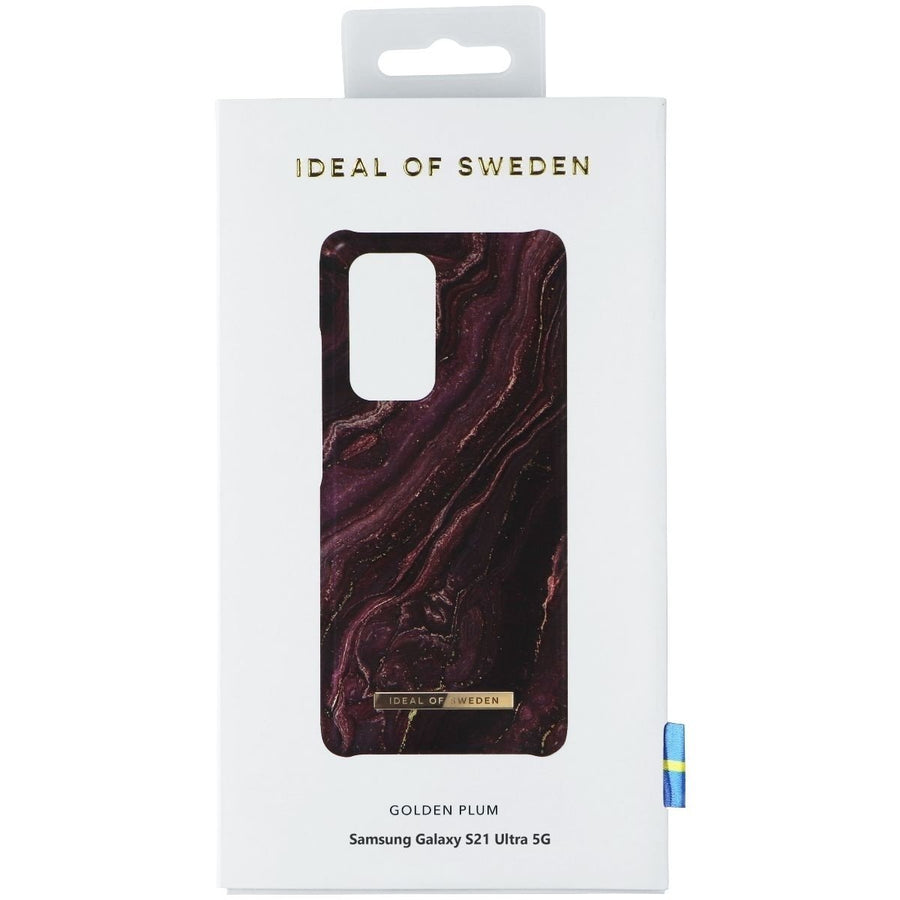 iDeal of Sweden Printed Case for Samsung Galaxy S21 Ultra 5G - Golden Plum Image 1