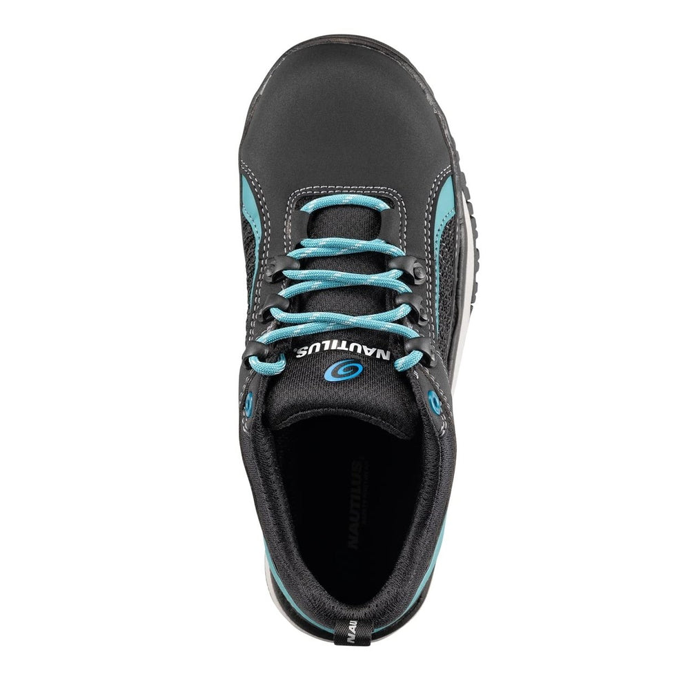 Nautilus Womens Alloy Toe EH Athletic Work Shoe Black/Blue - N1466 BLACK andBLUE Image 2