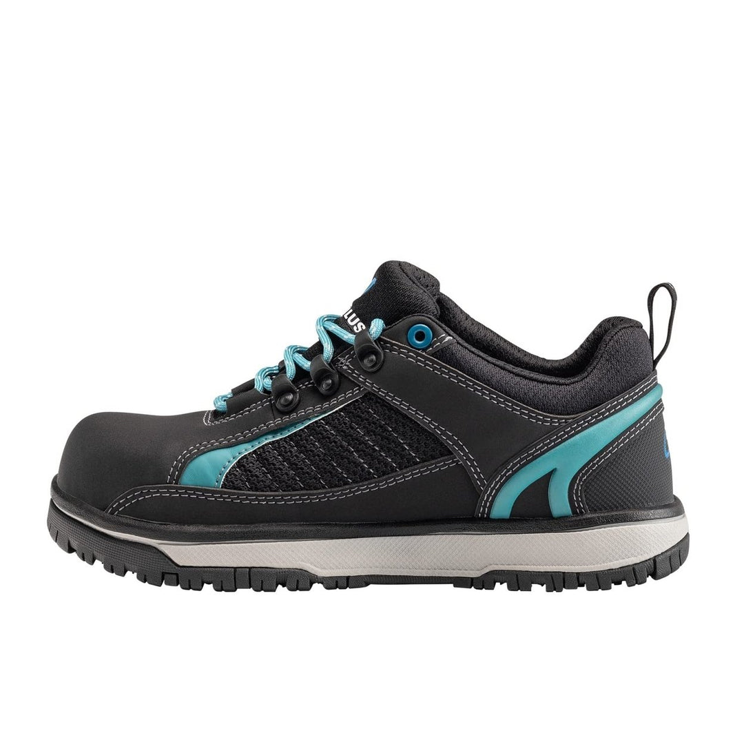 Nautilus Womens Alloy Toe EH Athletic Work Shoe Black/Blue - N1466 BLACK andBLUE Image 3