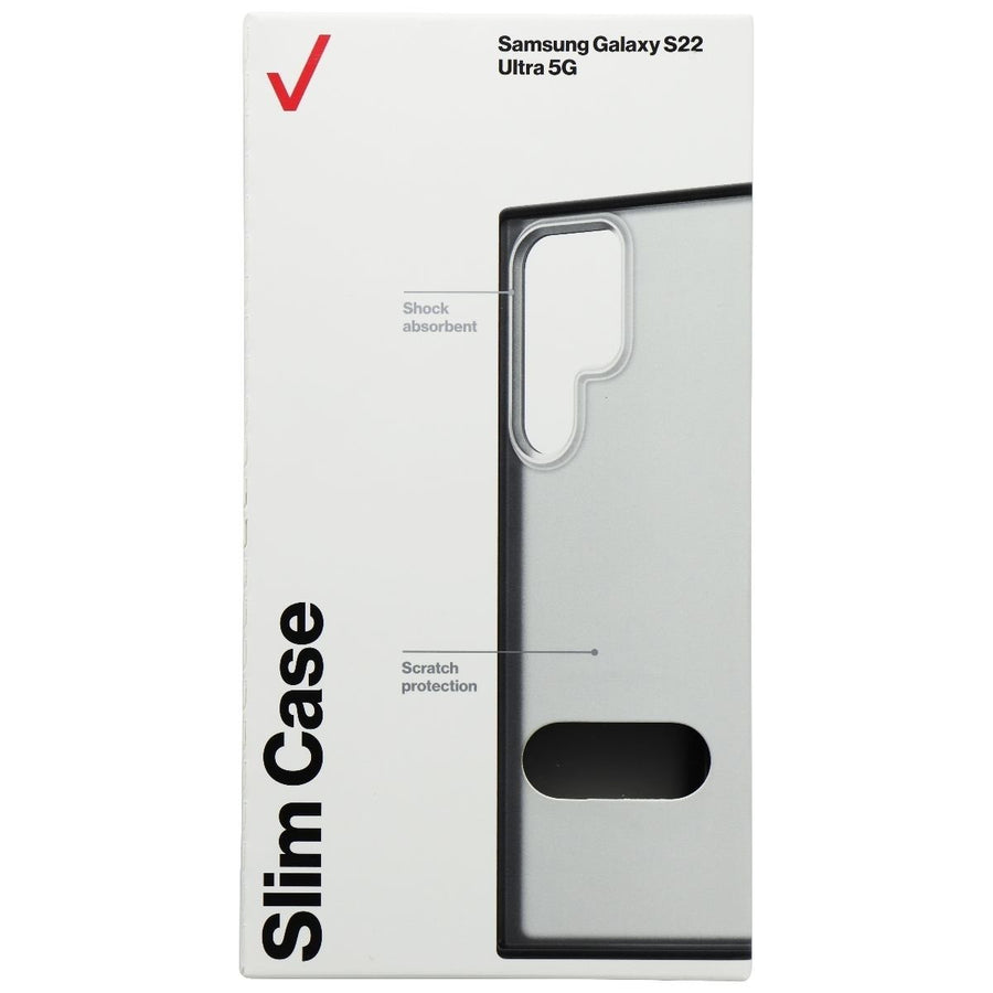 Verizon Slim Sustainable Series Case for Samsung Galaxy S22 Ultra 5G - Black Image 1