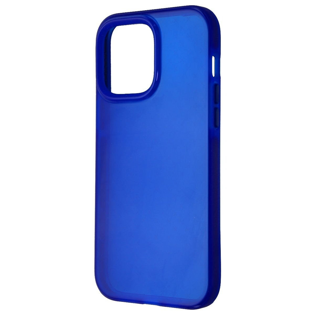 Tech21 Evo Check Flexible Gel Case for Apple iPhone 14 Pro Max - Classic Blue Image 1