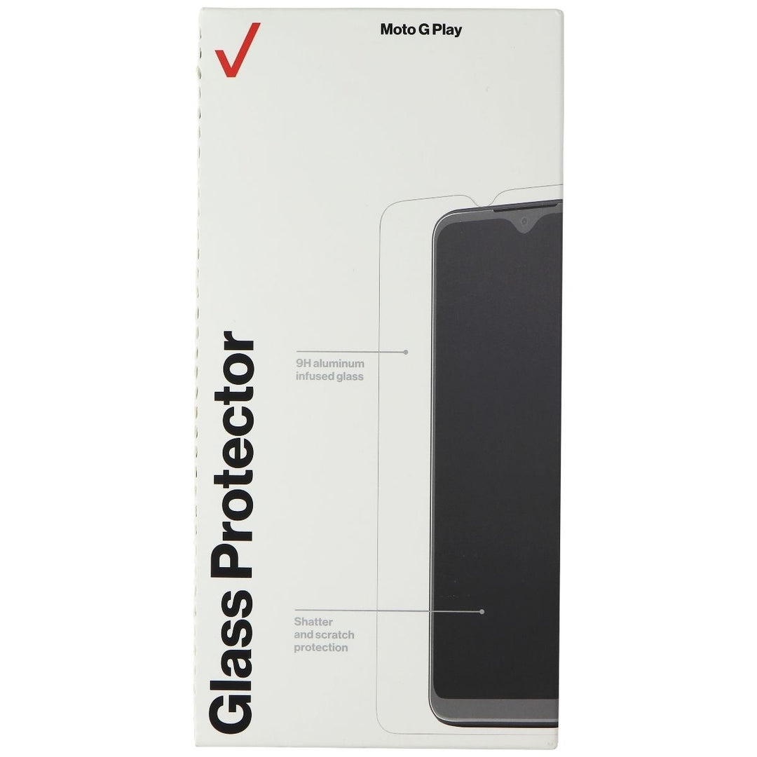 Verizon Tempered Glass Screen Protector for Motorola Moto G Play - Clear Image 1