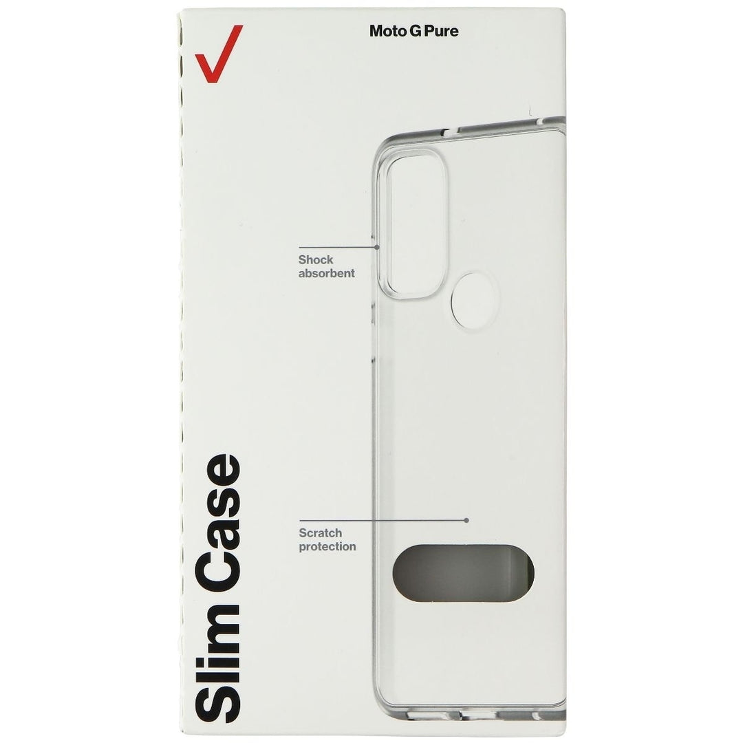 Verizon Slim Sustainable Series Case for Motorola Moto G Pure - Clear Image 1