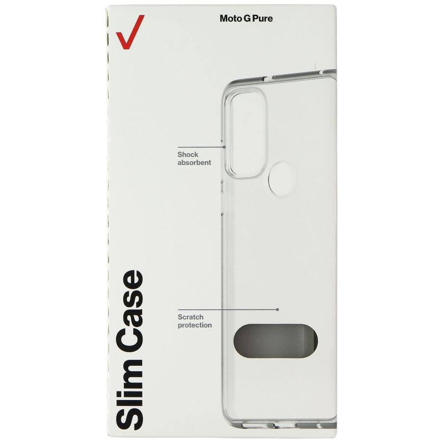 Verizon Slim Sustainable Series Case for Motorola Moto G Pure - Clear Image 1