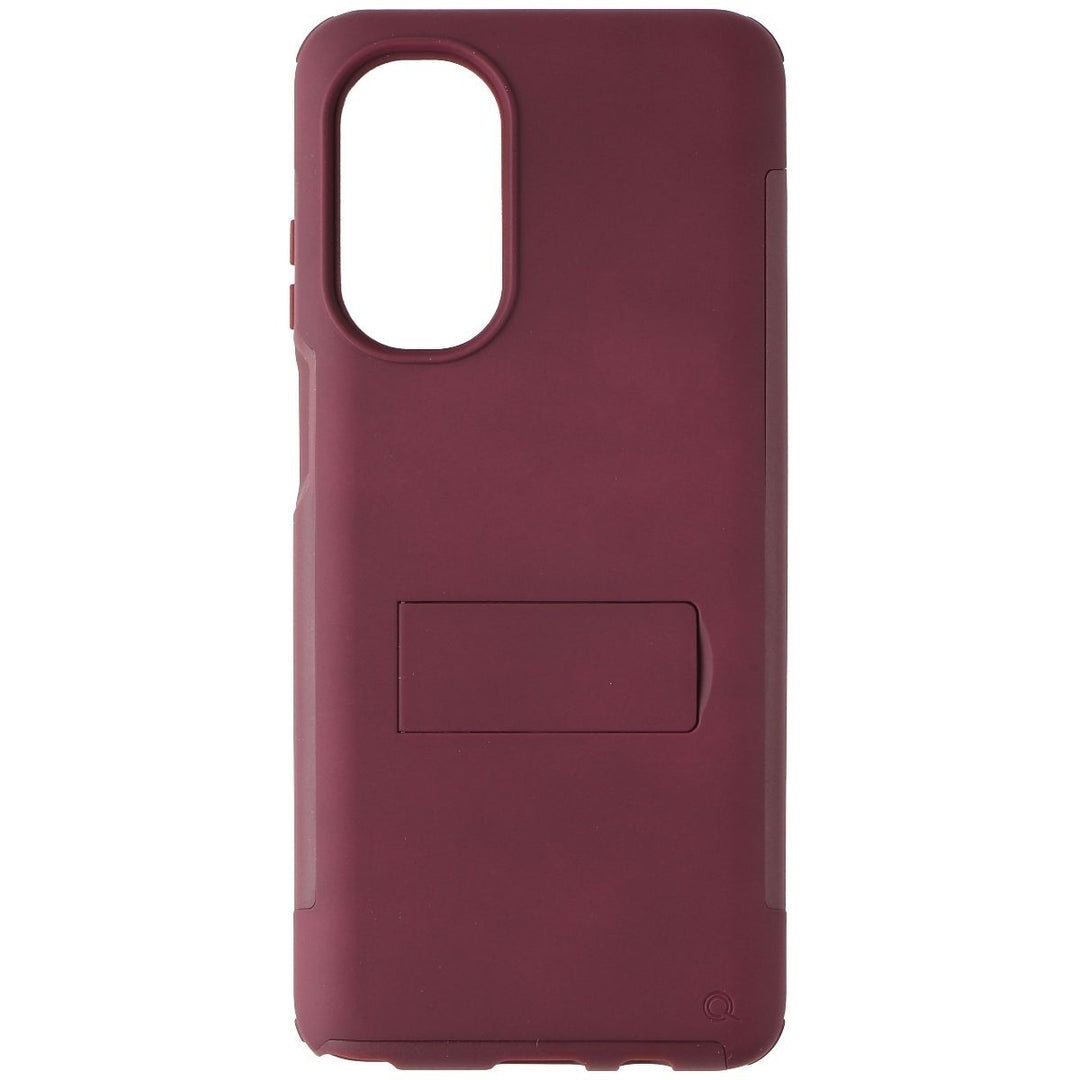 QuikCell Advocate Dual Layer Stand Case for Moto G Stylus 5G (2022) - Very Berry Image 2