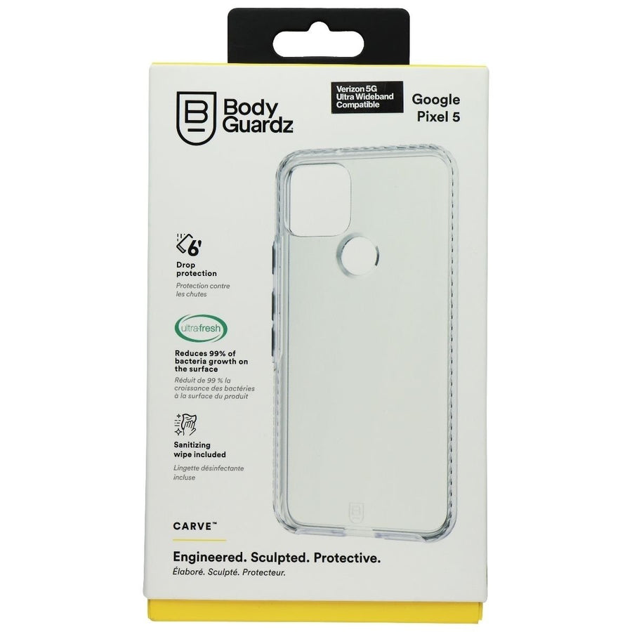 BodyGuardz Carve Series Case for Google Pixel 5 - Clear Image 1