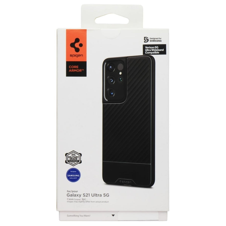 Spigen Core Armor Series Case for Samsung Galaxy S21 Ultra 5G - Black Image 1