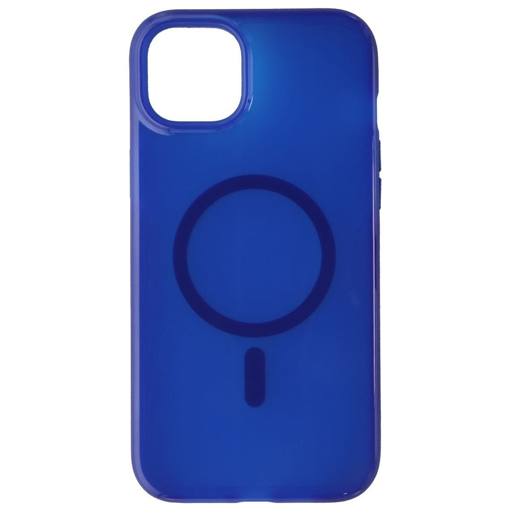 Tech21 Evo Check Flexible Gel Case for MagSafe for iPhone 14 Plus - Classic Blue Image 2