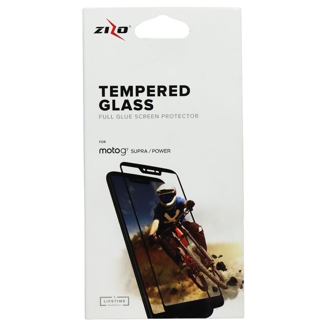 Zizo Tempered Glass Screen Protector for Motorola Moto G7 Supra / Power - Clear (Refurbished) Image 1