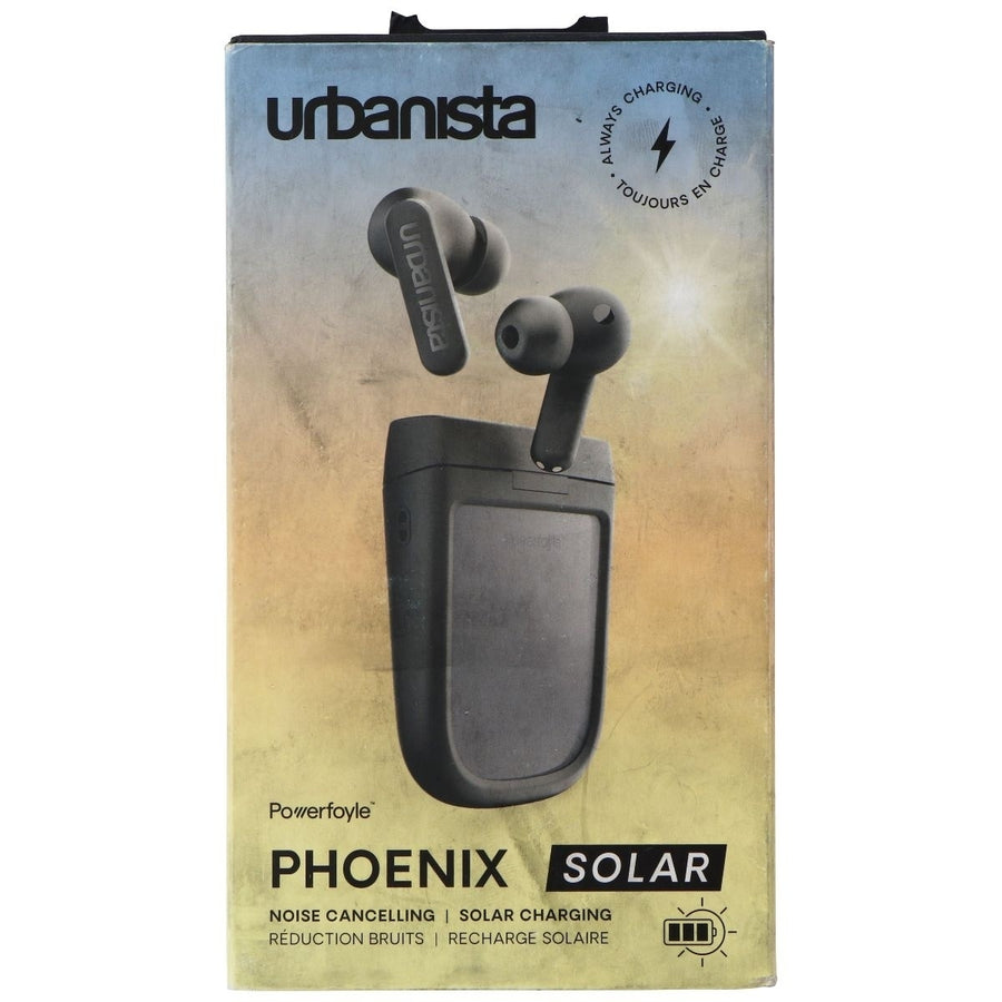 Urbanista Phoenix Solar Noise-Cancelling Solar Charging Headphones - Black Image 1