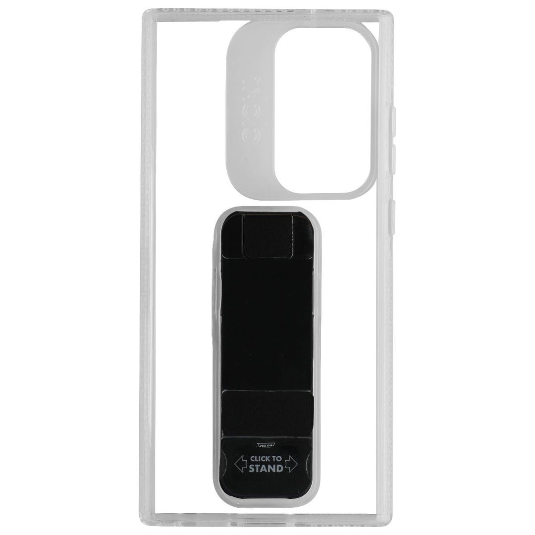 Clckr Stand + Grip Case for Samsung Galaxy S23 Ultra - Clear/Black (Refurbished) Image 3