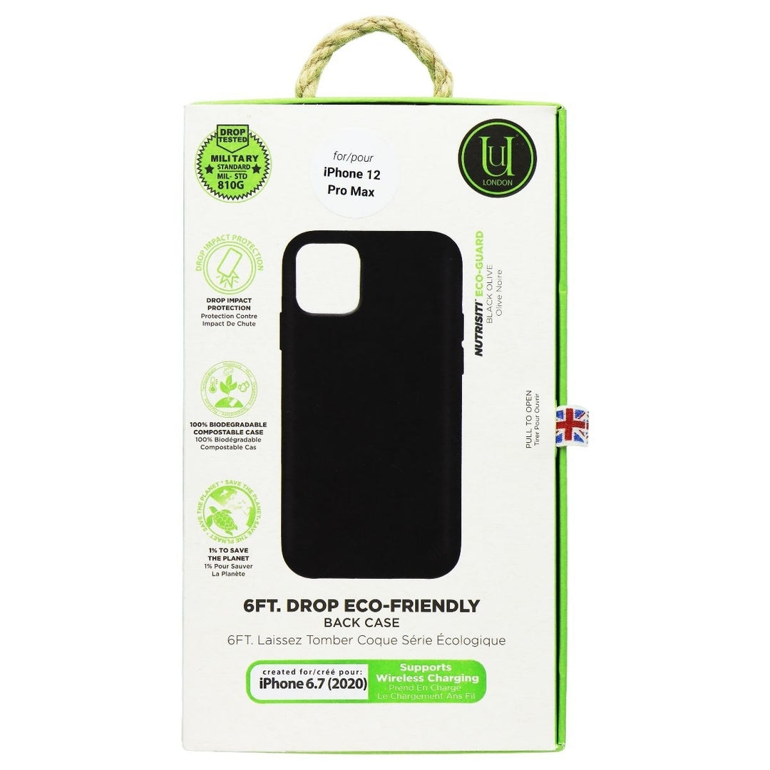 Uunique London Nutrisiti Eco-Guard Case for Apple iPhone 12 Pro Max - Black (Refurbished) Image 1