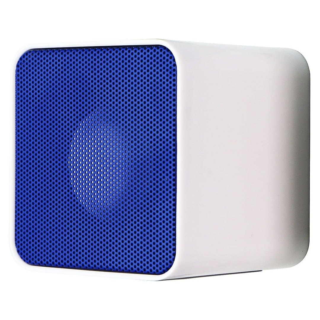 TracFone Universal Wireless Cube Speaker - White/Blue (Refurbished) Image 1