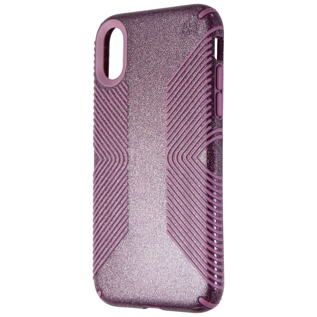 Speck Presidio Grip + Glitter Case for iPhone XR - Purple/Gold Glitter/Pink (Refurbished) Image 1