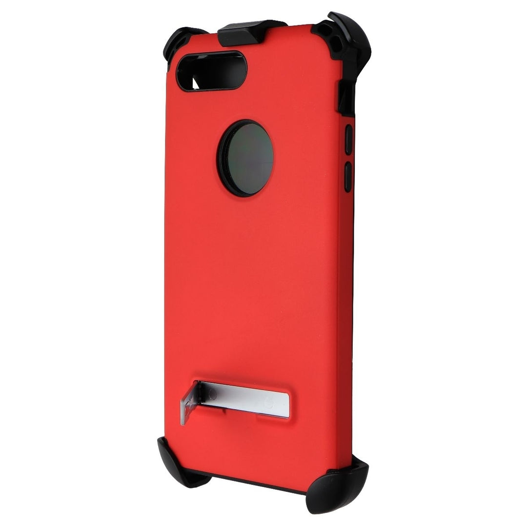 Seidio DILEX Case with Kickstand and Holster for iPhone 7 Plus (Only) - Red (Refurbished) Image 1