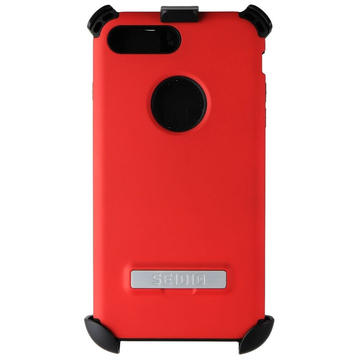 Seidio DILEX Case with Kickstand and Holster for iPhone 7 Plus (Only) - Red (Refurbished) Image 2