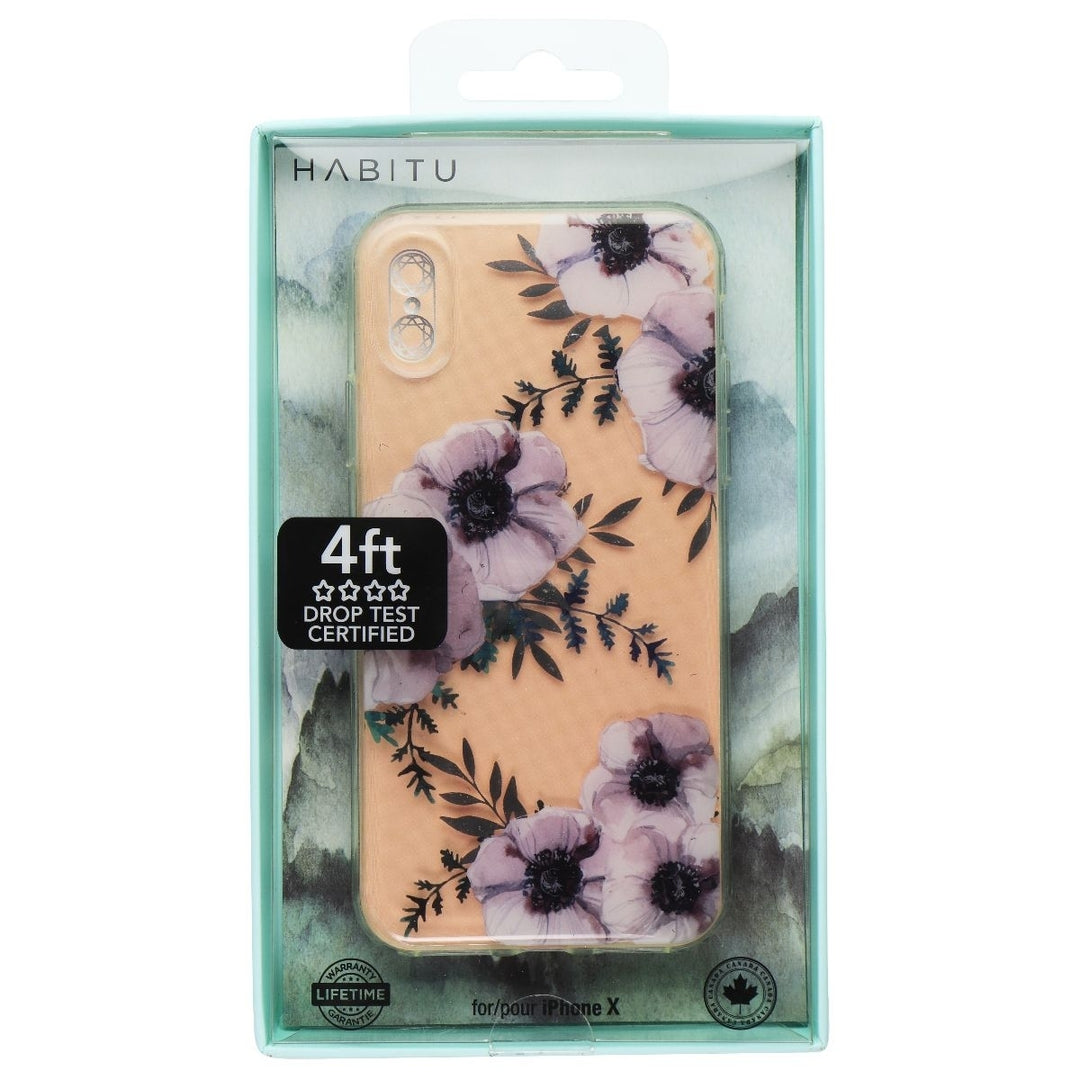 Habitu Floral Series Case for Apple iPhone X - Floral Design/Clear (HHWIX) (Refurbished) Image 1