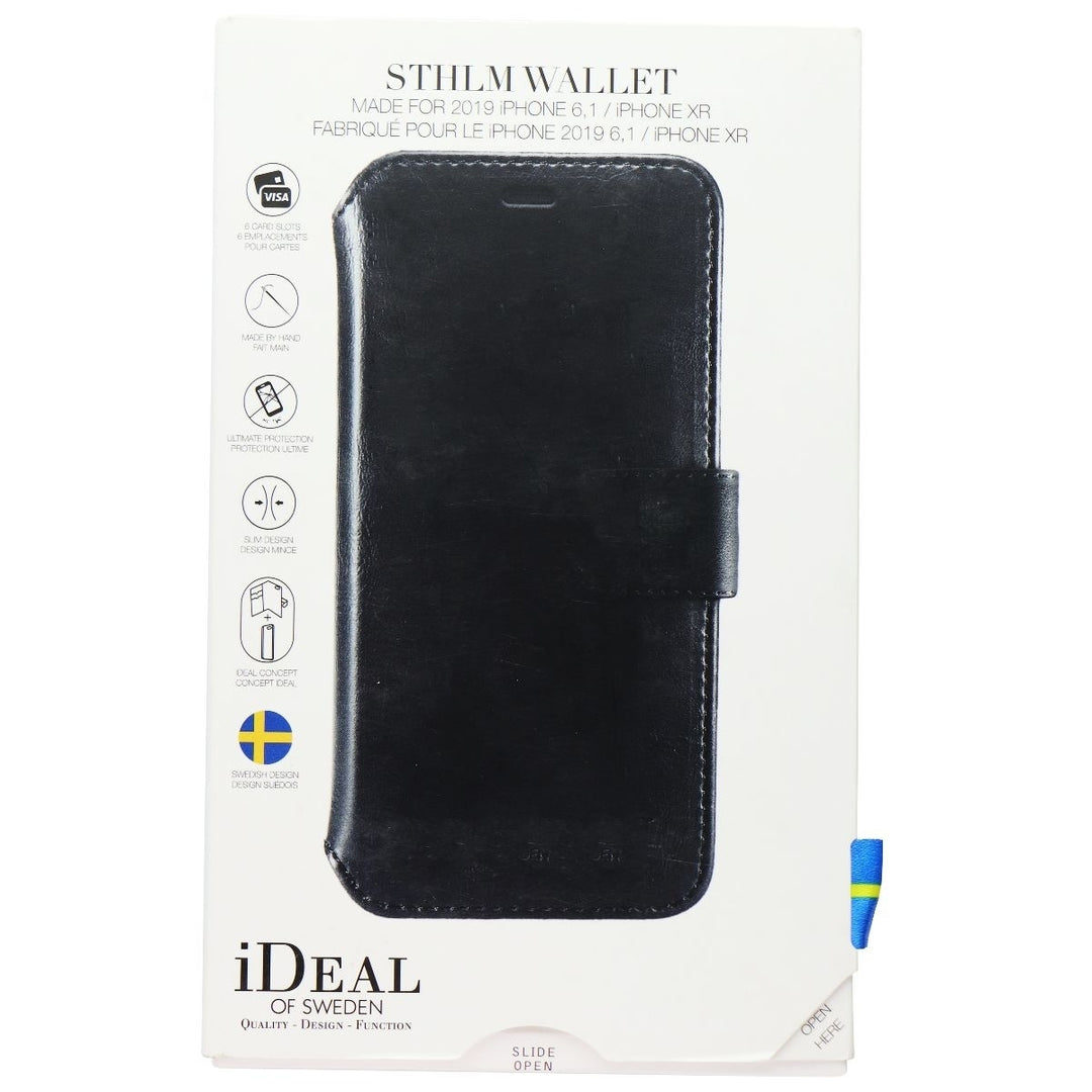 iDeal of Sweden STHLM WALLET Case for Apple iPhone 11 and XR - Black (Refurbished) Image 1