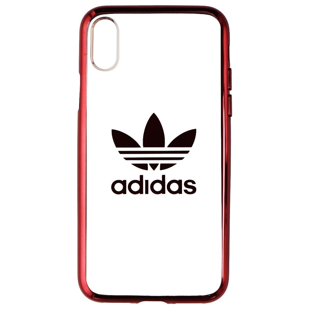 Adidas Flexible Clear Case for Apple iPhone Xs and X - Clear/Red/Adidas Logo (Refurbished) Image 2