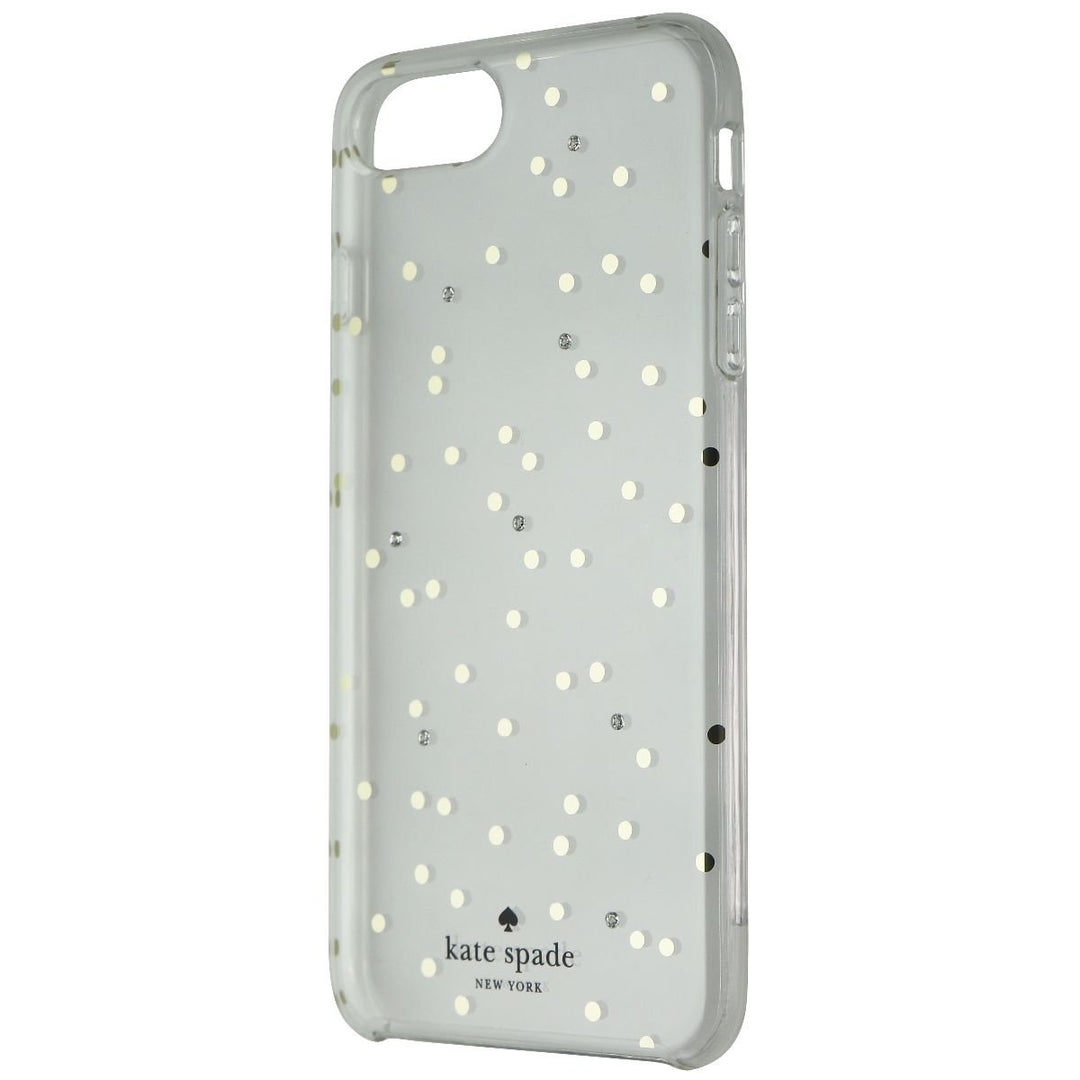 Kate Spade Protective Hardshell Case for iPhone 8 Plus/7 Plus - Gold Dots/Clear (Refurbished) Image 1