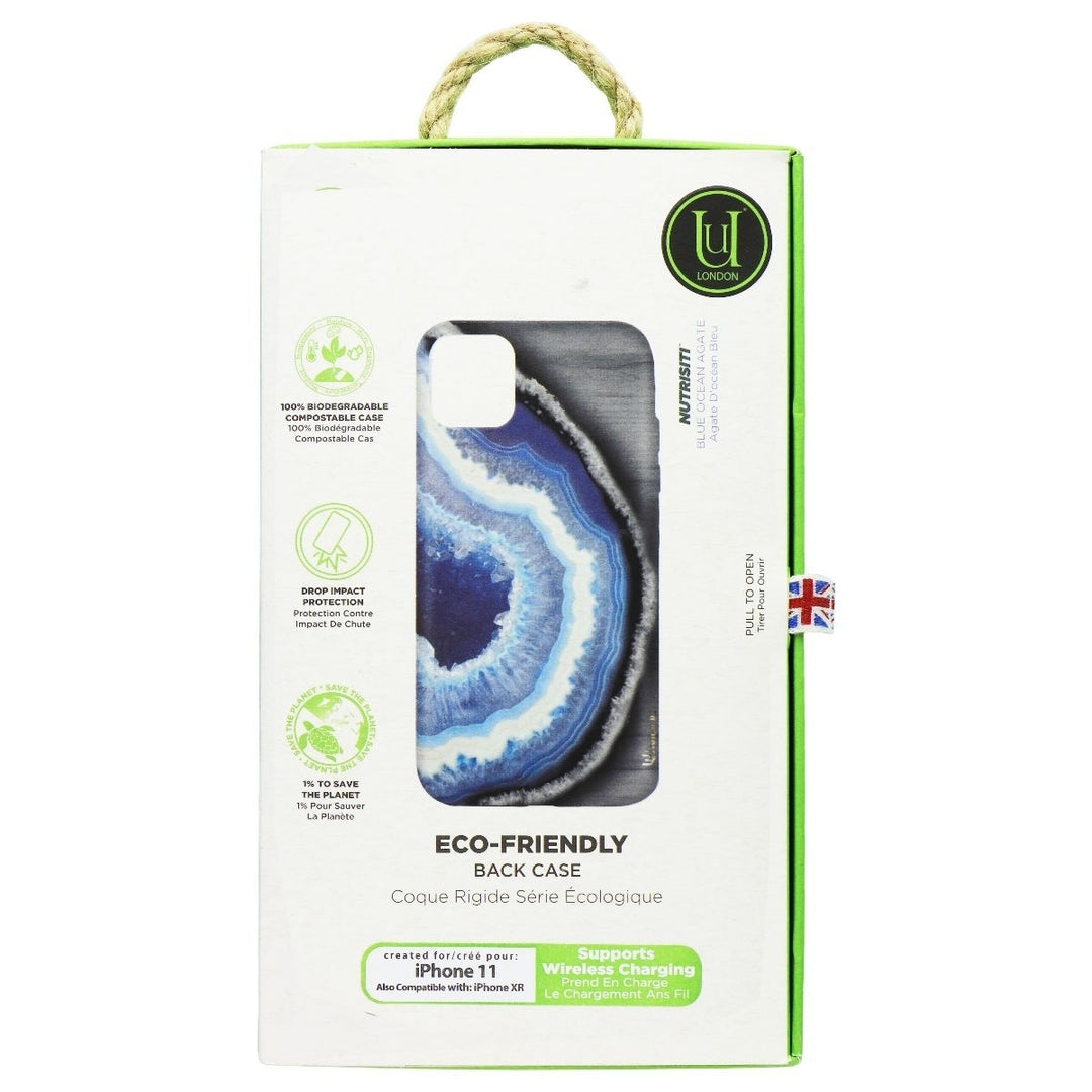 Unique London Eco-Friendly Back Case for Apple iPhone 11 and XR - Blue Geode (Refurbished) Image 1