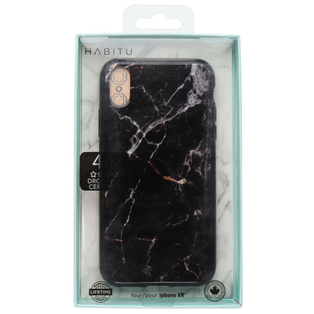 HABITU Slim Shell Case for Apple iPhone XR - Black Marble (Refurbished) Image 1