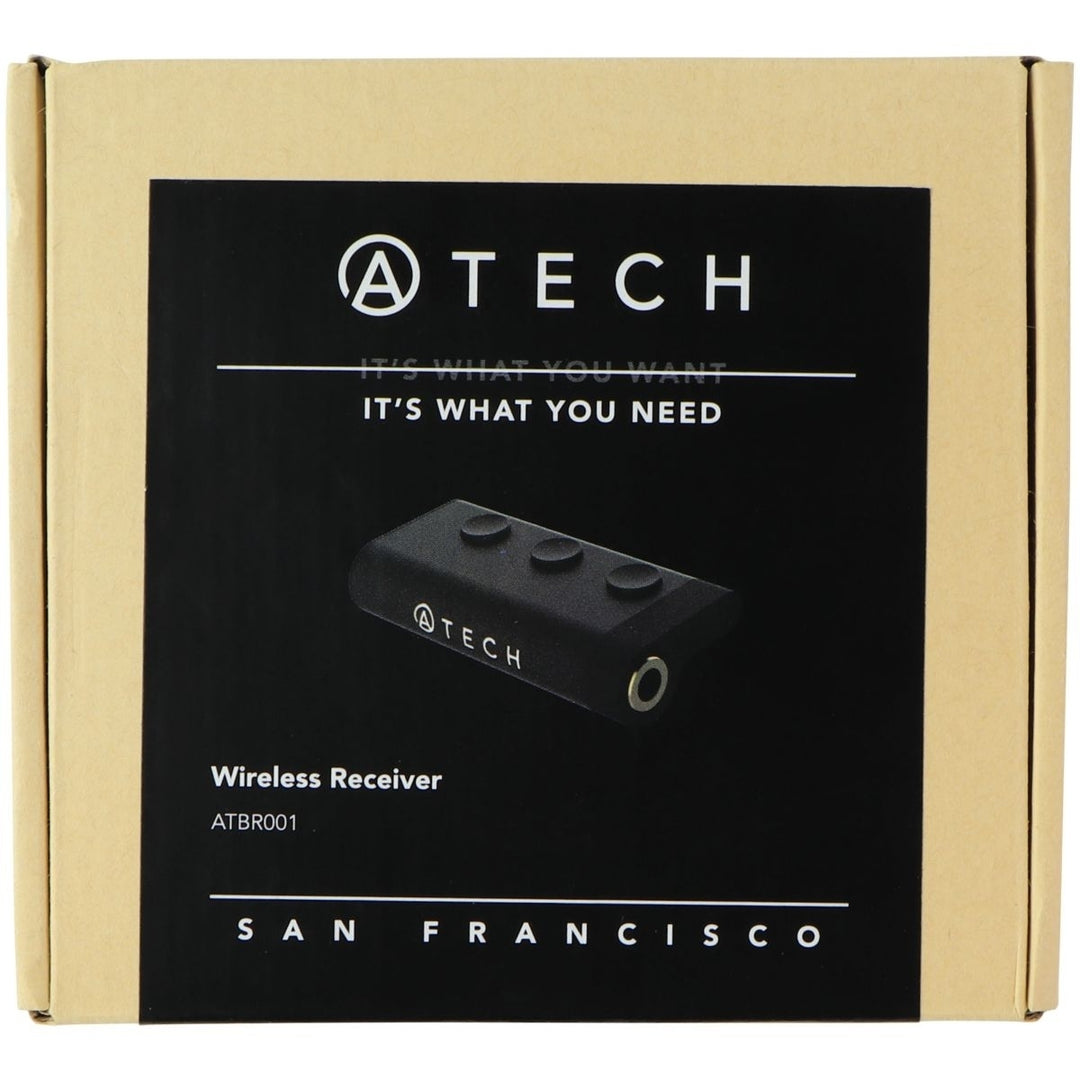 ATech Wireless Receiver for 3.5mm Devices - Black (ARBR001) (Refurbished) Image 1