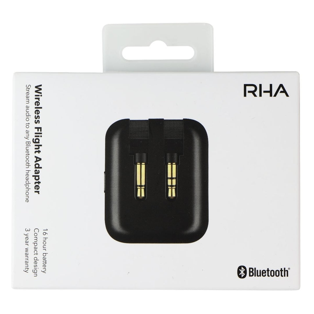 RHA Wireless Bluetooth Flight Adapter for 3.5mm Jacks - Black (601712) (Refurbished) Image 1