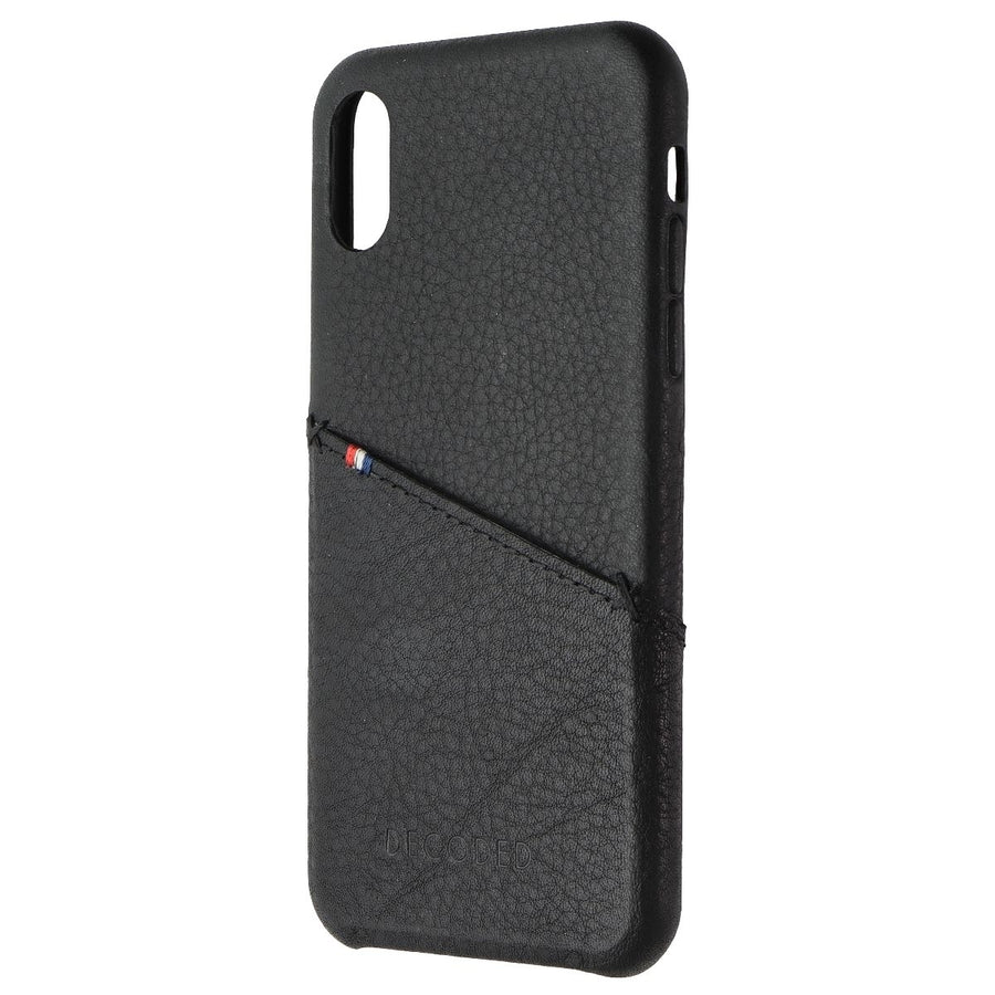 DECODED Full Grain Leather Card Case for Apple iPhone X - Black (Refurbished) Image 1