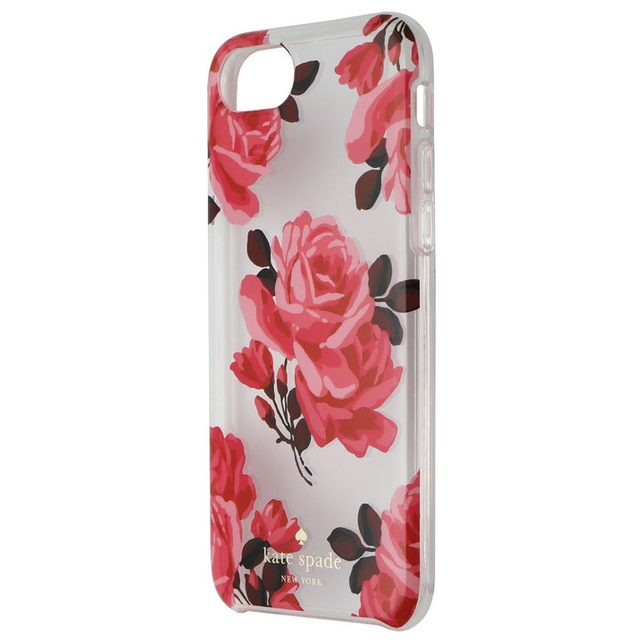 Kate Spade Protective Hardshell Case for Apple iPhone 7 - Clear/Pink Roses (Refurbished) Image 1