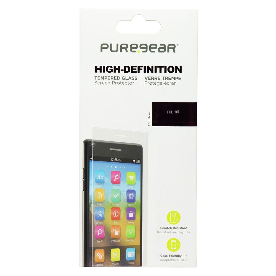 PureGear High-Definition Tempered Glass for TCL 10L - Clear (Refurbished) Image 1