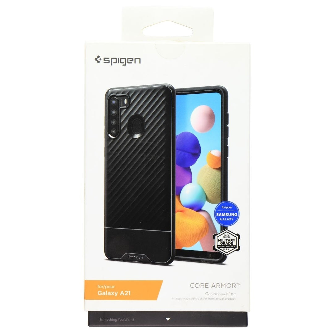 Spigen Core Armor Series Flexible Case for Samsung Galaxy A21 - Black (Refurbished) Image 1