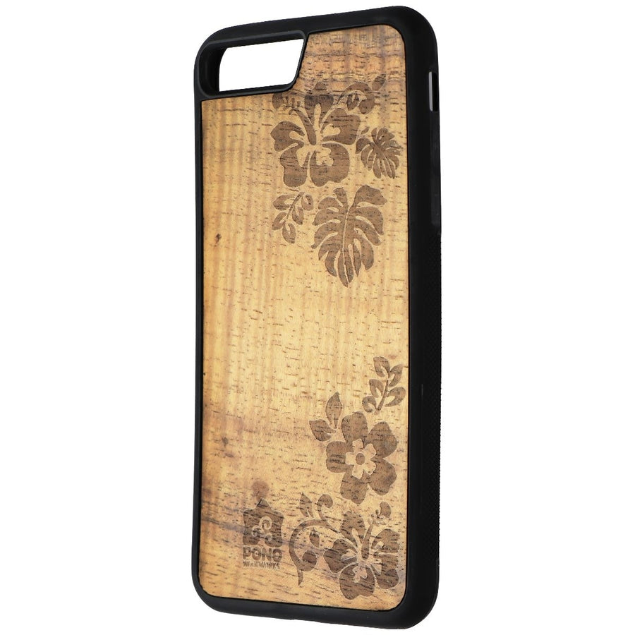 Sonix Wood Case for Apple iPhone 7 Plus - Hawaiian Koa Wood/Flowers (Refurbished) Image 1