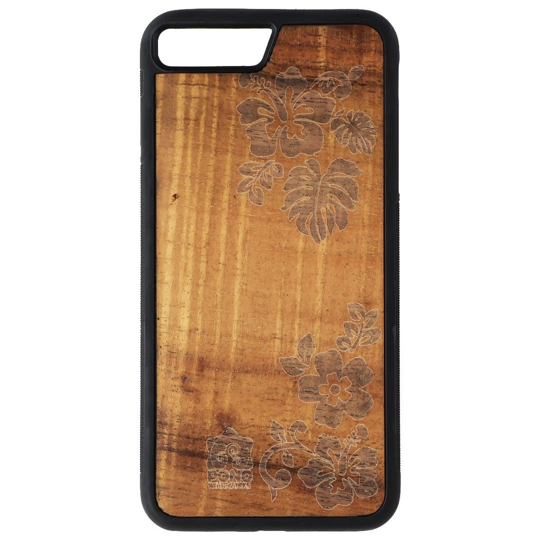 Sonix Wood Case for Apple iPhone 7 Plus - Hawaiian Koa Wood/Flowers (Refurbished) Image 2