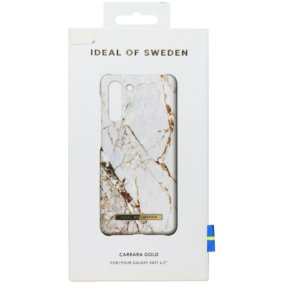 iDeal of Sweden Printed Hard Case for Samsung Galaxy S21 - Carrara Gold (Refurbished) Image 1