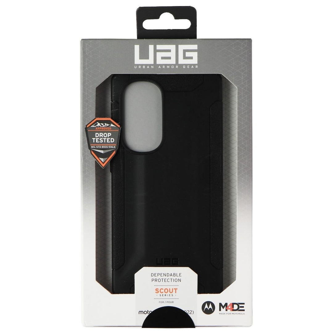 UAG Scout Series Flexible Case for Motorola Edge 5G (2022) - Black (Refurbished) Image 1