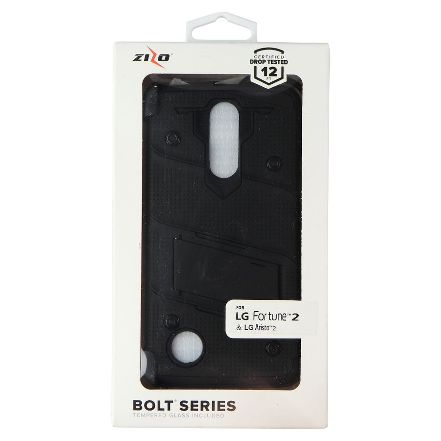 Zizo Bolt Series Case and Holster for LG Fortune 2 / Aristo 2 - Black (Refurbished) Image 1