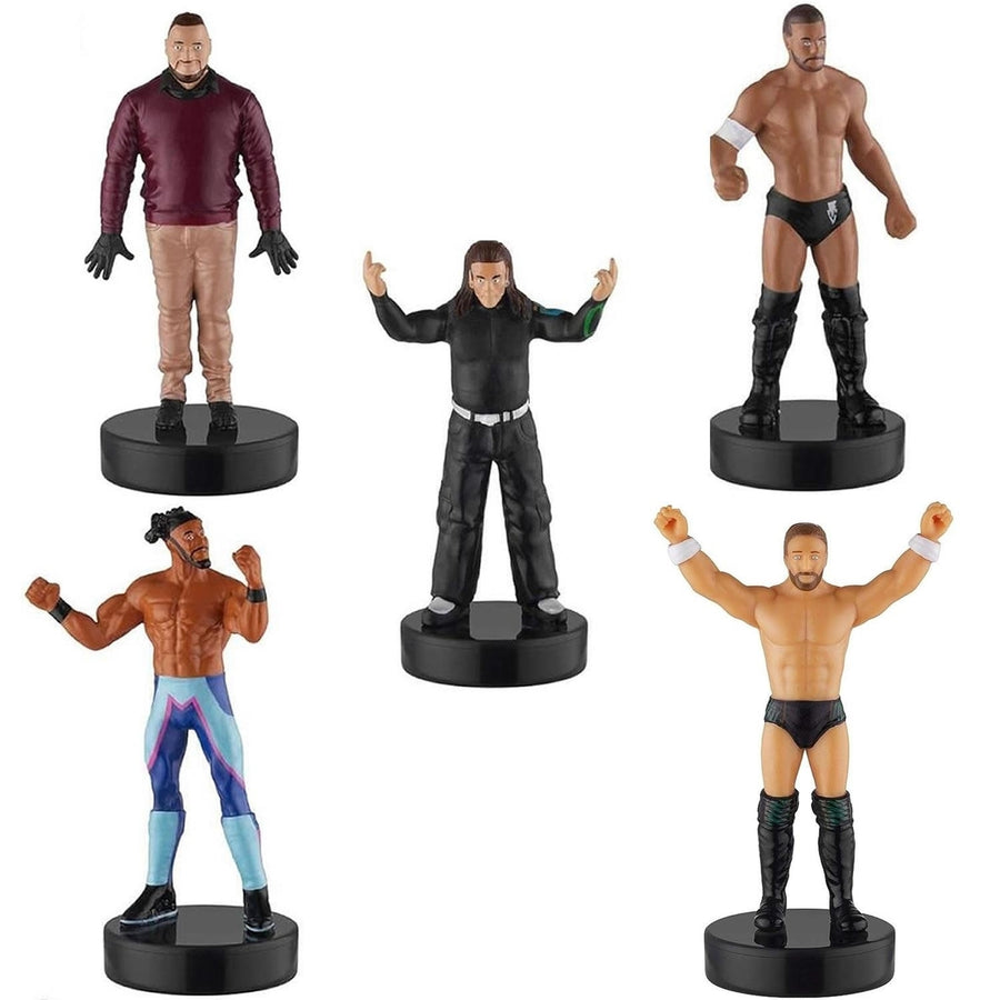 WWE Wrestler Superstar Stampers 5pk Character Figures Set Kids Party Cake Toppers PMI International Image 1